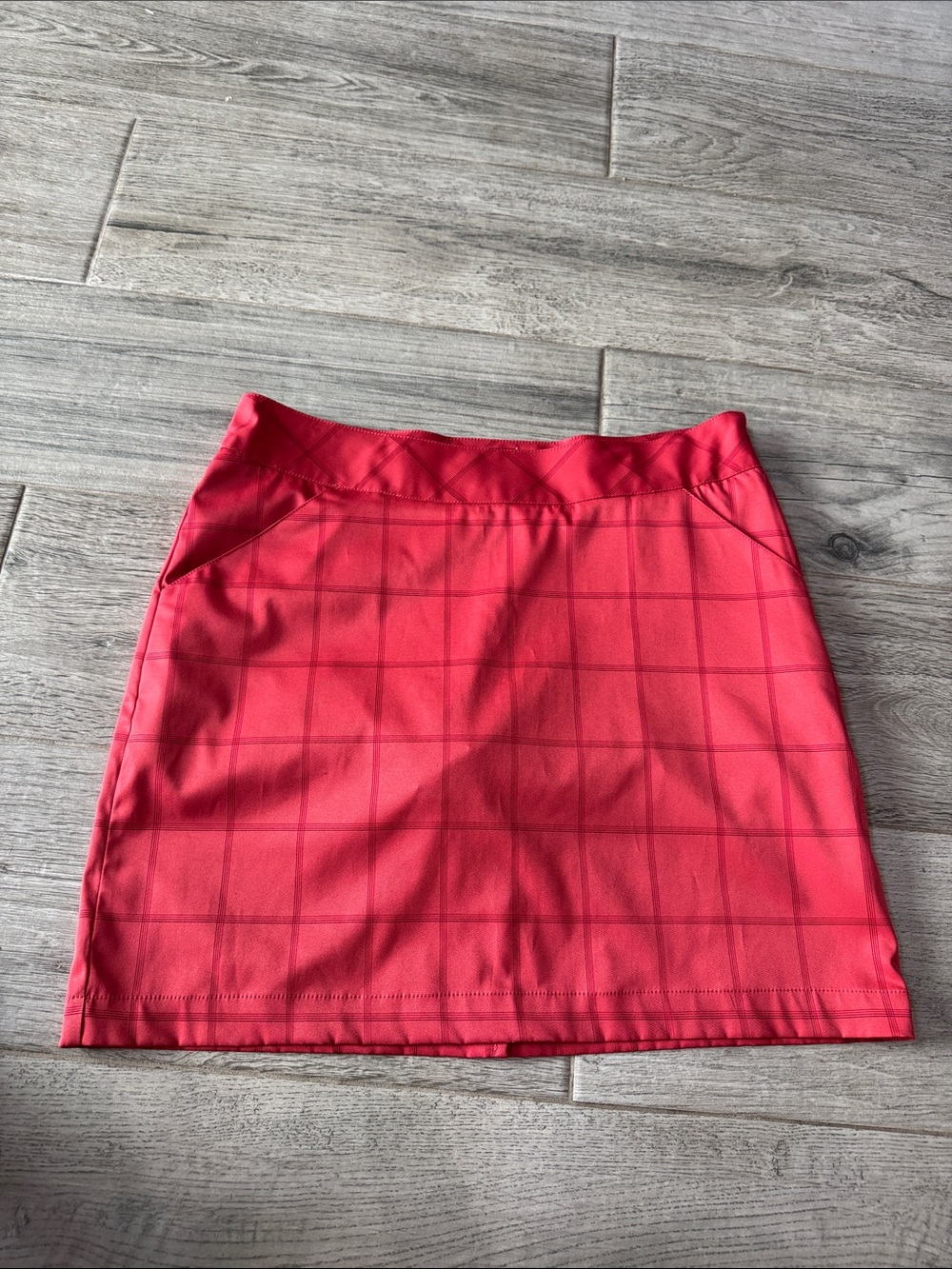 Antigua Red Plaid Mini Skirt/Skort